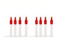 Lot de 8 buses de calfeutrage en plastique avec vis refermables pour mastic en silicone et calfeutrage - Compatible avec norme EU3 Tu