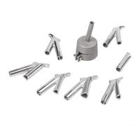 Lot de 8 buses de soudage à air chaud pour vinyle PVC matériaux plastiques construction en acier inoxydable pour unités 1500 W 2000 W