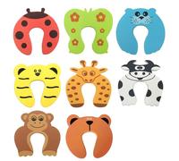Lot de 8 butées de porte pour bébé et enfant - Protection contre le bruit - Anti-pincement - Couleur aléatoire
