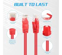 Lot de 8 câbles patch Ethernet Cat6 court de 1 pied, câble réseau Internet haut débit avec fiche Rj45 pour routeur, modem, commutateurs, serveurs (lot de 8 couleurs mélangées)