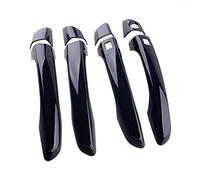 Lot de 8 caches de poignée de Porte latérale en ABS Noir Brillant pour Hyundai Elantra (2017, 2018, 2019, 2020)