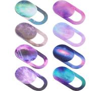 Lot de 8 caches pour webcam, ciel étoilé pour ordinateur portable, téléphone portable, appareil photo, protection de la vie privée pour PC, objectif avant