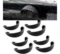Lot de 8 caméras de recul - Toit de pluie - Flexible - Courbé - En PVC - Autocollant - Ne bloque pas la vue - Ajustement parfait - Protection arrière