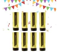 Lot de 8 canons à confettis amusants pour une utilisation en intérieur et en extérieur, idéal pour Noël, les anniversaires, les mariages, le Nouvel An, l'obtention d'un diplôme et les événements