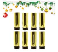 Lot de 8 canons à confettis - Lanceur de fête pour effets surprise festifs, forte explosion avec serpentins colorés, tube de décoration d'événement pour mariages, anniversaires, remises de diplômes