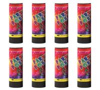 Lot de 8 Canons à Confettis, Tubes et Mini Salutations à la Main - Accessoires de Fête et de Remise de Diplôme