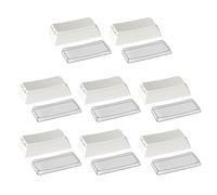 Lot de 8 capuchons de touches PBTS - Profil original - 2 capuchons vierges pour clavier mécanique - Pour jeux vidéo