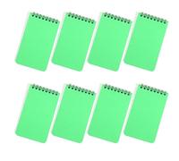 Lot de 8 carnets de notes à double spirale, 80 feuilles lignées, petit bloc-notes pour écriture, dessin, croquis, bloc-notes en papier épais