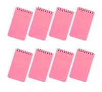 Lot de 8 carnets de notes à double spirale, 80 feuilles non lignées, petit bloc-notes pour écriture, dessin, croquis, fournitures scolaires