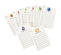 Lot de 8 carnets de notes détachables avec motifs de fruits créatifs pour planification quotidienne des étudiants, bloc-notes pour journal scolaire