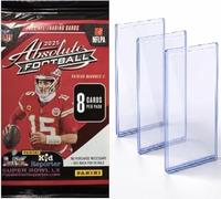 Lot de 8 cartes à collectionner Absolute Football 2025 pour trouver des designs uniques et rares + 3 toploader