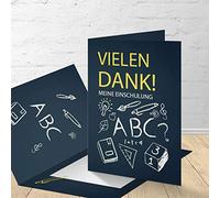 Lot de 8 cartes de remerciement avec enveloppes assorties. Design « tableau »