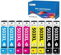 Lot De 8 Cartouches 503Xl 503 Xl Compatibles Avec Epson 503Xl Multipack Cartouche Encre Pour Epson Expression Home Xp-5200 Xp-5205 Xp5200 Workforce Wf-2960Dwf Wf-2965Dwf Wf-2960 Wf-2965