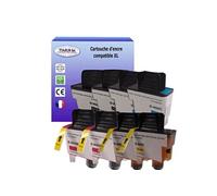 Lot de 8 Cartouches compatibles avec Brother LC900 pour Brother FAX-1835C, FAX-1840C, FAX-1940CN, FAX-2440C