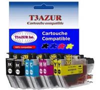 Lot de 8 Cartouches d'encre compatibles Brother LC3213XL pour Brother MFC-J491DW - T3AZUR (Noir et Couleur) G