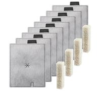 Lot de 8 cartouches filtrantes de rechange pour Aqueon avec 4 tampons pour filtre Aqueon QuietFlow LED PRO Taille 20, 30, 50, 75/Power Size 20, 30, 50, 55/75