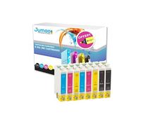 Lot de 8 cartouches jet d'encre type compatibles pour Epson Stylus CX3650