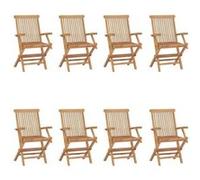 2x Bois de Teck Massif Chaises de Jardin Pliables Fauteuils de Terrasse vidaXL