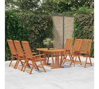 Chaises de jardin pliables 6 pcs Bois d'eucalyptus massif 3087345