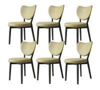 Lot de 8 chaises de salle à manger rembourrées modernes en cuir élégant avec dossier pour meubles de salle à manger confortables