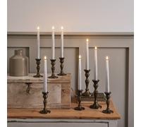 Lot de 8 Chandelles Ombrées Argentées TruGlow® avec Télécommande