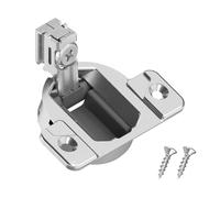 Lot de 8 charnières de rechange Blum à visser à 110 degrés à fermeture automatique compacte 33, convient pour les charnières d'armoire latérales ouvertes, charnières de porte d'armoire (plaque de