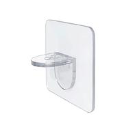 Lot de 8 chevilles de support d'étagère adhésives, auto-adhésives en forme de L, sans poinçon, support de meuble, placard, étagère, pas besoin de percer les cintres muraux.