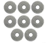 Lot de 8 chiffons de nettoyage en microfibre pour Ecovacs, X5, OMNI, X5 Pro, compatibles avec les plaques de serpillère pour des tâches quotidiennes efficaces de nettoyage du sol