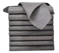 Lot de 8 chiffons de nettoyage en microfibre pour vitres sans traces épais réutilisables et anti-boulochage. Chiffons multi-usages pour fenêtres et miroirs.