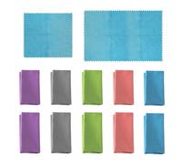 Lot De 8 Chiffons De Nettoyage Pour Vitres, Chiffon Doux Pour Lunettes, Chiffon De Nettoyage Pour Miroir, Essuie-Glace En Microfibre, Chiffon De Nettoyage À Bords Dentelés (Couleurs Aléatoires)