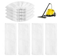 Lot de 8 chiffons en microfibre lavables pour nettoyeur vapeur Kärcher EasyFix SC1, SC2, SC3, SC4, SC5, 4 chiffons de rechange pour buse de sol + 4 chiffons de rechange pour buse manuelle en