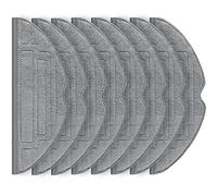 Lot de 8 chiffons pour robot aspirateur Roborock S8 Pro Ultra - En microfibre - Avec ions d'argent - VibraRise 2.0 - Bleu gris