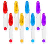 Lot de 8 ciseaux de couture portables en forme de U - Multifonctions - Pour fil de pêche, fil de pêche, couture et travaux manuels