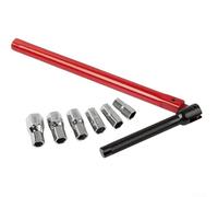 Lot de 8 clés à douille en alliage de 8 à 17 mm avec sept douilles de précision et poignée rotative pour les réglages de montage d'évier