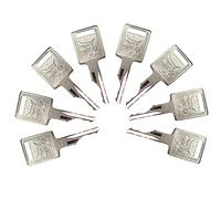 Lot de 8 clés d'allumage D250 6693241 de rechange pour chargeuse compacte Bob-cat