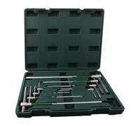 Lot de 8 clés hexagonales en forme de T en acier inoxydable avec tige coulissante pour réparation de meubles de maison et moto 2 2,5 3 4 5 6 8 10 mm