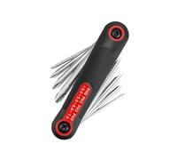 Lot de 8 clés hexagonales pliables en acier au carbone traité thermiquement pour un usage domestique et professionnel