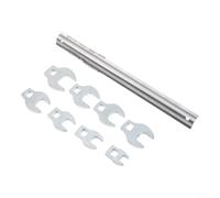 Lot de 8 clés métriques en pied de biche de 7,6 cm, 10 mm à 22 mm, pour une utilisation avec des outils à cliquet standard dans les environnements automobiles et industriels