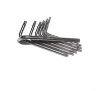 Lot de 8 clés Torx en acier au chrome vanadium pour fixations T5 T7 T8 T9 T10 T15 T20