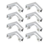 Lot de 8 clips de fixation d'angle en verre pour rénovation de maison et projets de construction