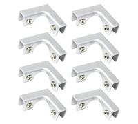 Lot de 8 clips de fixation d'angle en verre pour rénovation de maison et projets de construction