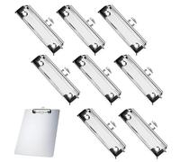 Lot de 8 clips de fixation en métal pour presse-papiers avec poignée en caoutchouc, trou de suspension, pour bureau, école, classeur