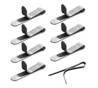 Lot de 8 clips de fixation en métal pour sachets en acier inoxydable pour pâtisseries, muffins, biscuits, amateurs de cuisine, débutants, pâtisseries