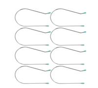 Lot de 8 clips de rechange argentés pour bigoudis à chaud, rouleaux de fixation pour rouleaux chauffants de 5,1 cm, outils de coiffure de rechange et appareils