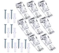 Lot de 8 clips de sécurité pour enfant - Clips de sécurité pour cordon - Dispositif de sécurité transparent pour store enrouleur vertical et romain - Avec vis