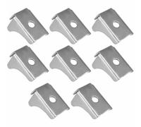 Lot de 8 clips d'étagère en métal de 13 mm pour étagère de maison, garage, outils d'armoire, étagères de rangement