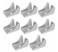 Lot de 8 clips d'étagère en métal de 9 mm pour étagère de maison, garage, outils d'armoire, étagères de rangement