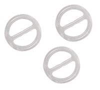 Lot de 8 clips en plastique pour foulard 2,5 cm - Boucle en soie pour vêtements, T-shirt, cou et taille 1inch blanc