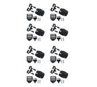 Lot de 8 clips et boucles de protection pour spa et jacuzzi - Verrou de rechange avec clés - Kit de matériel complet pour housse de jacuzzi sécurisée