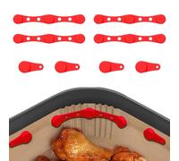 Lot de 8 clips magnétiques en silicone pour friteuse à air, accessoires de friteuse à air, aimants de friteuse à air, boucles de sécurité résistantes à la chaleur, sécurisent les doublures en